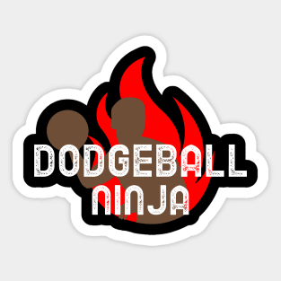 Dodgeball Ninja Sticker